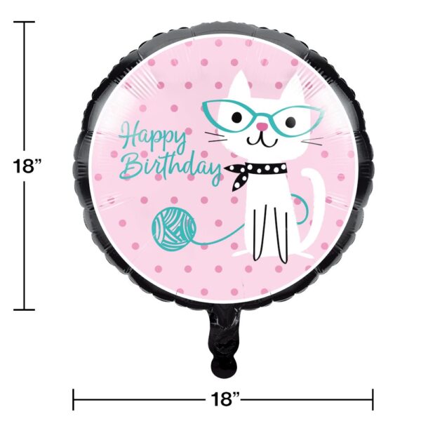 Purr-fect Party 18" Mylar Balloon