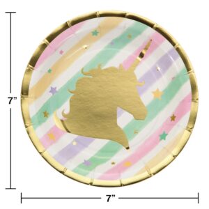 Sparkle Unicorn 7" Plate 8CT