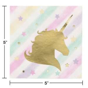 Sparkle Unicorn Beverage Napkins 16CT