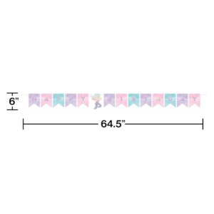 Iridescent Mermaid Party Happy Birthday Banner