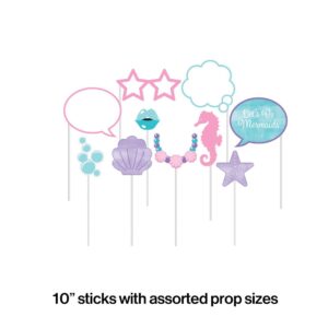 Iridescent Mermaid Party Photo Booth Props