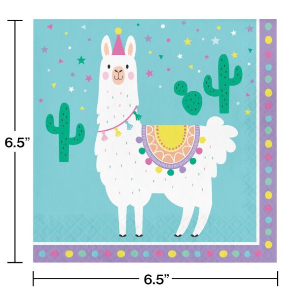 Llama Party Luncheon Napkins 16CT