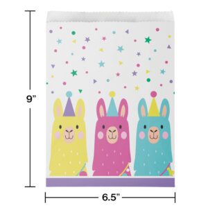 Llama Party Paper Treat Bags 10CT