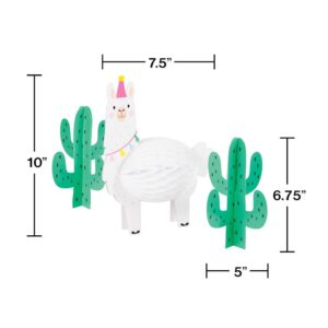 Llama Party Honey Comb Centerpiece