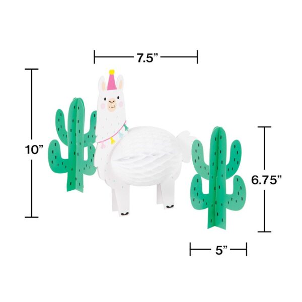 Llama Party Honey Comb Centerpiece