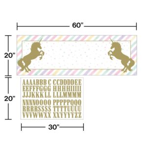 Sparkle Unicorn Jumbo Custom Banner