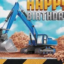 Big Dig Construction Luncheon Napkins 16CT Happy Birthday