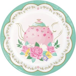 Floral Tea Party 7" Plates 8CT