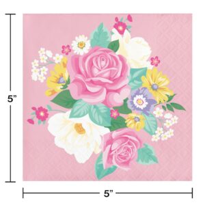 Floral Tea Party Beverage Napkins 16CT