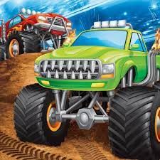 Monster Truck Rally Luncheon Napkins 16CT