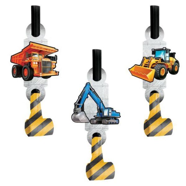 Big Dig Construction Party Blowouts 8CT