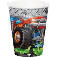 Monster Truck Rally 9oz Cups 8CT