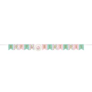 Floral Tea Party Tea Party Pennant Banner