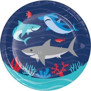 Shark Party 7" Plates 8CT