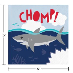 Shark Party Beverage Napkins 16CT