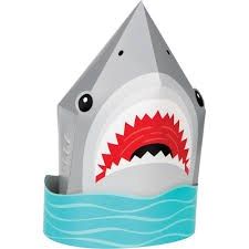 Shark Party 3D Centerpiece