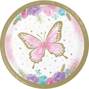 Butterfly Shimmer 9" Plates 8CT