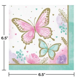 Butterfly Shimmer Luncheon Napkins 16CT
