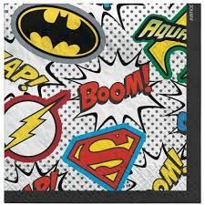 Justice League Beverage Napkins 16ct