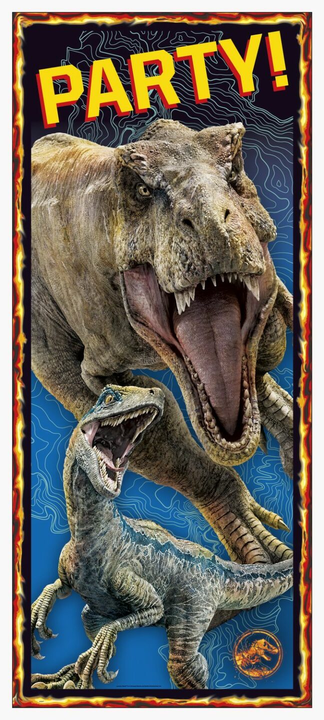 Jurassic World Door Poster 27″x60″ Party WOW!
