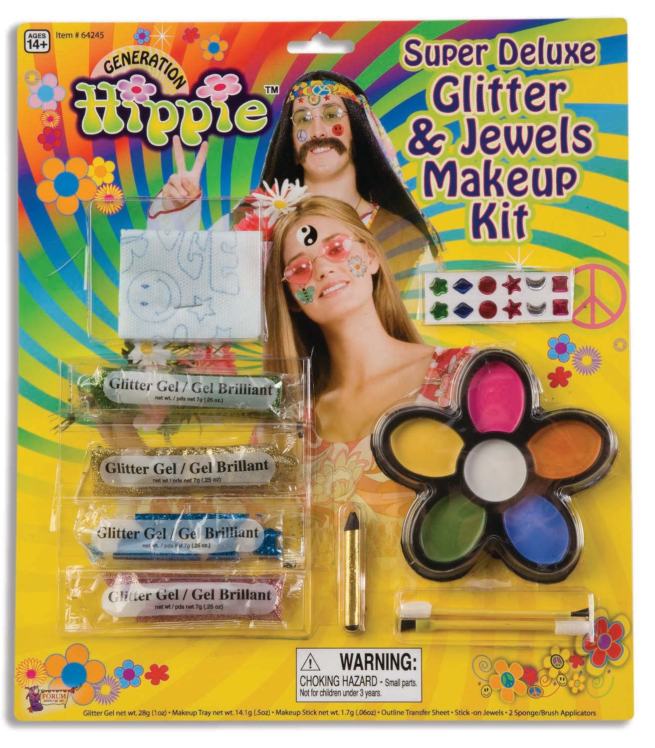 Deluxe Hippie Makeup - Party WOW