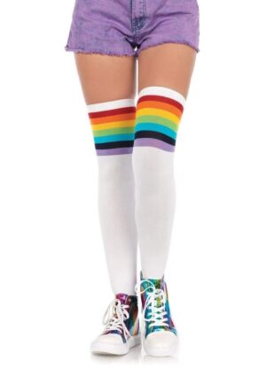 Rainbow Opal Thigh Highs