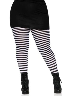 Striped Tights Plus Size