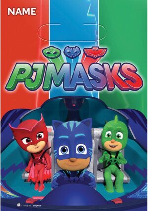 PJ Masks Folded Loot Bags 8CT