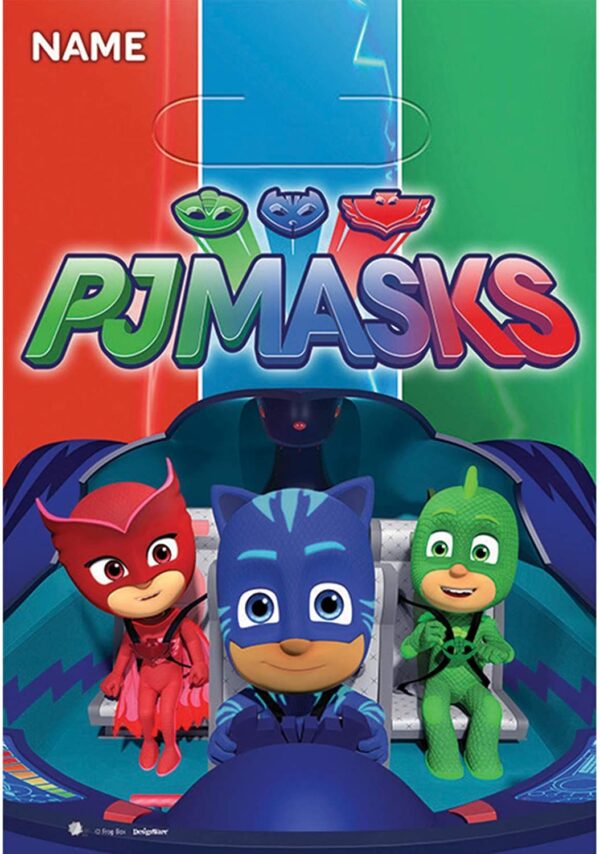 PJ Masks Folded Loot Bags 8CT