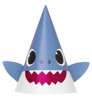Baby Shark Cone Hats 8CT
