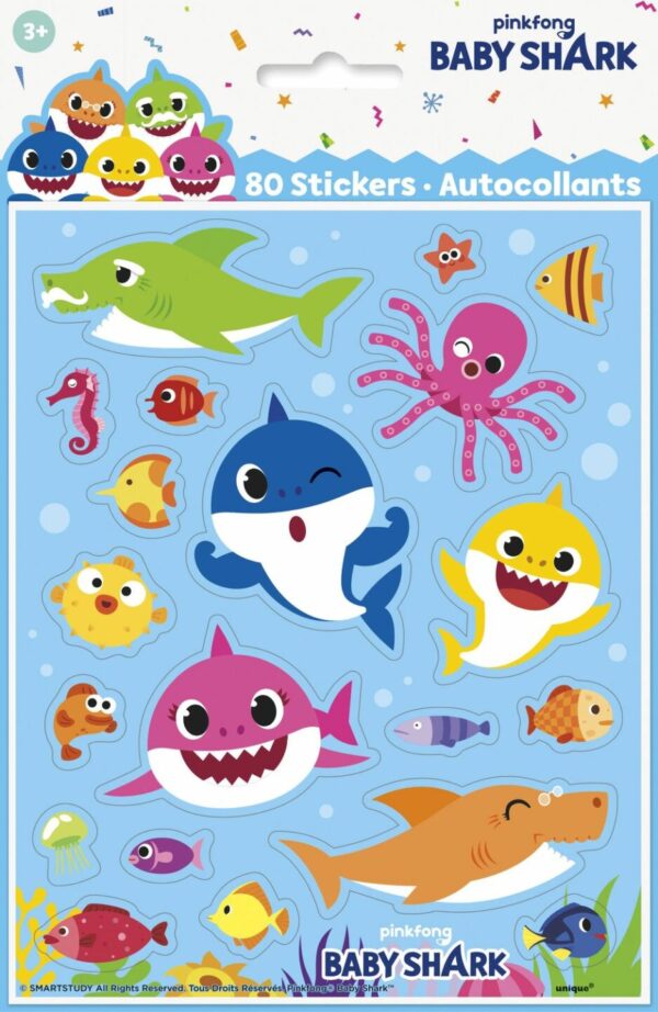 Baby Shark Stickers 80CT