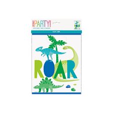Blue & Green Dinosaur Loot Bags 8CT