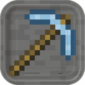 Minecraft 7" Square Plates 8CT