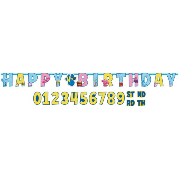 Blues Clues Jumbo Add-an-age Birthday Letter Banner