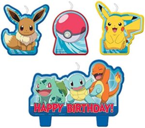 Pokemon Classic Birthday Candle Set 4pcs