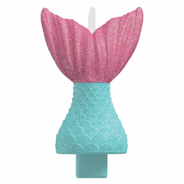 Shimmering Mermaid Tail Birthday Candle