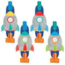 Blast Off Birthday Party Blowouts 8CT
