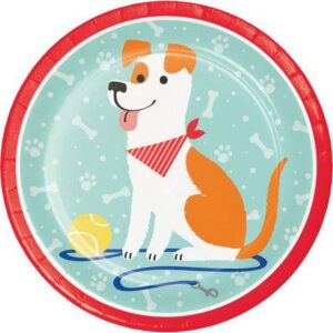 Dog Party 9" Plate 8CT