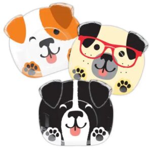 Dog Shape 9" Plate 8CT
