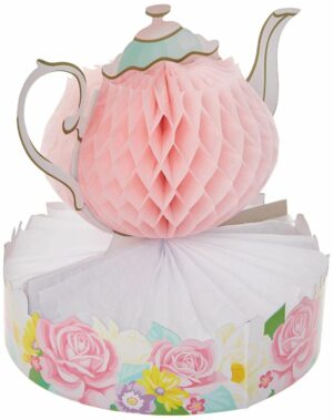 Floral Tea Party Honey Comb Centerpiece