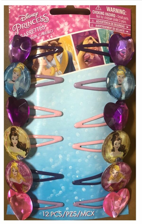 Disney Princess Assorted Child Berrettes 8CT