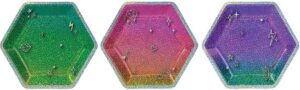 Prismastic Hexagon Assorted 7" Plates 8CT