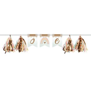 Boho Rainbow 1st Birthday Banner