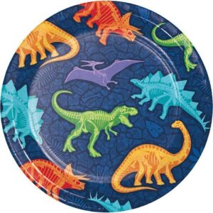 Dino Dig 7" Plates 8CT