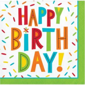 Birthday Fun Beverage Napkins 16CT