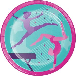 Gymnastics 9" Plates 8CT