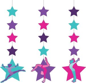 Gymnastics Hanging Cutout Decorations 3CT