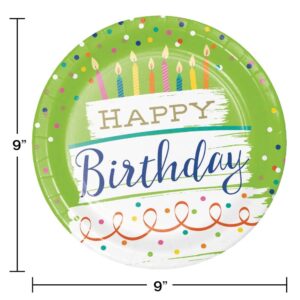 Festive Cake 9" Plates 8CT
