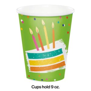 Festive Cake 9oz Cups 8CT