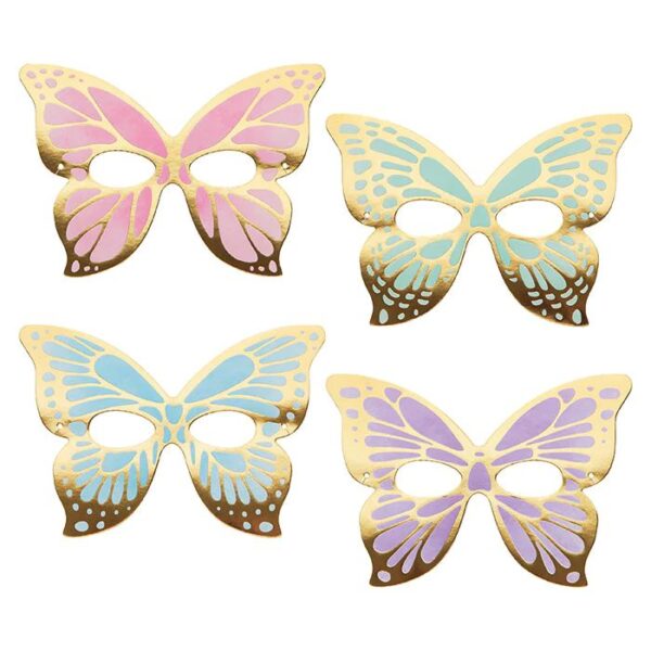 Butterfly Shimmer Masks 8CT